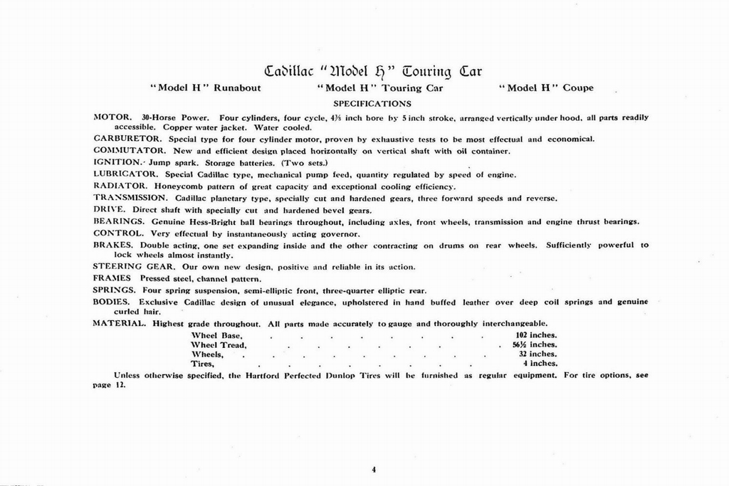 1906 Cadillac Advance Folder Page 2